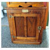 White Clad Solid Wood Ice Box, 24"x21.5"x16"