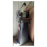 Sears And Roebuck Electric Bench Grinder On 37 Inch Metal Stand, Powers On, With Work Light