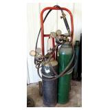 Oxygen And Acetylene Torch, Includes Tanks And 2 Wheel Dolly