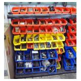 Freestanding Hardware Bin Organizer Including Hardware; Nuts, Bolts, Washers, Couplings, & More, 58 