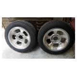 15 Inch Aluminum Wheels With BF Goodrich Radial Tires P195/60R15, Qty 2