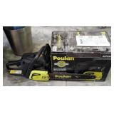 Poulan Gas Powered Chain Saw Model P3314 With 14 Inch Bar, 33 CC, Includes Original Box And Owners M