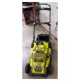 Ryobi 40 Volt Battery Powered Push Mower Model RY40108, 20 Inch, Brushless, Includes Battery And Cha