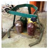 Liquid Gas Bottle Holder With Tank Caps