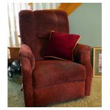 Lazy Boy Upholstered Reclining Armchair, 39"x28"x30