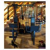 Weider Pro 9940 Dual Station Workout System With Adjustable Weight Stacks And Pulleys, 76" x 78" x 6