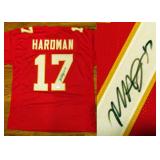 Mecole Hardman Signed Jersey, Unframed, JSA COA