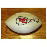 Travis Kelce Signed Football