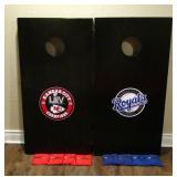 Kansas City Chiefs And Kansas City Royals Corn Hole Boards With Bags