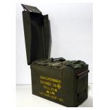 .30 Cal Ammo, Approx 359 Rounds In 5 Rd Clips In Bandoliers In Metal Ammo Box