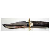 Trophy Stag Premium Cutlery Bowie Knife J420 TS-103, 7.5" Blade, With Leather Sheath