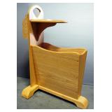 Magazine Stand With Cup Holder, Handle And Rear Rack