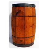 Fireplace Tools, Includes Bed Warmers And Bellow, With Walking Cane, All In Wood Barrel, 17" High x 