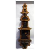 Ornate Wall Hanging 4 Tier Display Shelf, 46" High