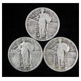 Standing Liberty Quarters, Qty 9, Includes 1925 (2), 1926, 1928, 1929, 1930 And More, Some Unreadabl