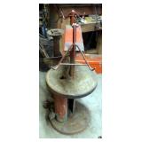 Vintage Pneumatic Tire Changer, Bolted To Floor