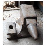 Vintage Anvil, 10" x 18" x 9", And Vintage Bottle Jack
