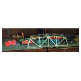 Vintage Metal Model Train Cars, Engines, Track And Bridge Includes Plastic Cars And More