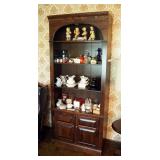 Ethan Allen Solid Wood Book Case With Storage Cabinet 80" x 34" x 16"