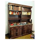 Ethan Allen Book Cases With Storage QTY. Two 78" x 32" x 11"
