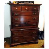 Ethan Allen 8 Drawer Chest Of Drawers 54" x 38" 21"