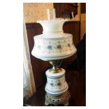24" Ceramic Hurricane Style Table Lamp