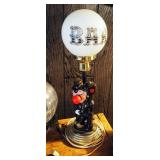 Vintage 19" Drunk Hobo Bar Lamp And Heated Disco Table Lamp