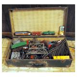 Vintage Model Train With Tracks, Transformer, And Accessories; Includes Vintage Case