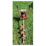 Earthquake Two Person Gas Powered Auger With Tecumsah 3 HP Motor And 8 Inch Auger Bit