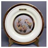 Himark Giftware Chokin Japanese Design Plate With 24k Gold Trim
