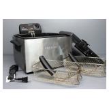 Presto Dual Basket ProFry No. 05466, In Box, Powers On
