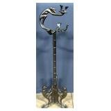 Metal Ashtray Stand With Monkey Motif, 29" High, No Ashtray Included