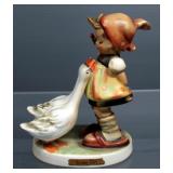 Hummel Porcelain Figurines, Includes Goose Girl (Pigtail Has Been Repaired) And Bird Duet