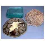 Paperweight Collection, Includes Eggs, Minerals, Disks, And More, Total Qty 10