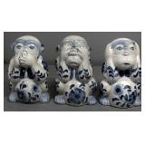 Three Wise Monkeys Collection, 3 Total Sets, Various Sizes, And More, Total Qty 12