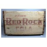 Red Rock Cola Wood Crate With Feet, 10.5" High x 17.25" Wide x 11.5" Deep