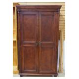 Southern Furniture Reproductions Two Door Armoire With Single Adjustable Shelf And 3 Lower Drawers, 
