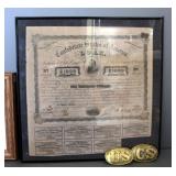 Civil War Faux Memorabilia, Includes Mini Canon And Trailer, Confederate States Of America Loan, 54t