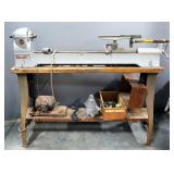Delta Rockwell Lathe SN# 124-3298 With Guides And More, Powers On