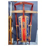 Pair Of Sleds, Includes Montgomery Ward, 43" Long And Hiawatha "Meteor", 53.5" Long
