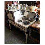 Antique Hotpoint Automatic Electric 4 Burner Stove Oven, 50in x 45in x 24in