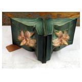 Roseville Pottery Green Clematis Bookends, Qty 2, Marked Number 16