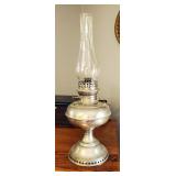 Antique Metal Rayo Kerosene Oil Aladdin Lamp 21in