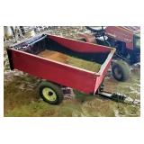 Heap 12 Cu Ft Dump Yard Cart, Single Axle, Pin Hitch