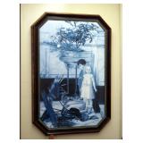 Framed Under Glass The Broken Flower Pot By Jan Verhas, 34in x 24in