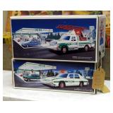 Hess Gasoline Battery Powered Rescue Truck And Patrol Car In Original Boxes