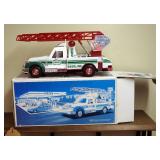 Hess Gasoline Battery Powered Rescue Truck And Patrol Car In Original Boxes