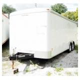 2009 Cargo Master Doolittle Enclosed 20ft Cargo Trailer, Double Axle, Bumper Pull, 2 5/16in Ball Hit