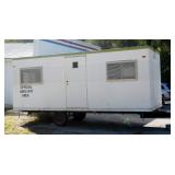 Double Axle Jobsite/ Construction Office Trailer, 20ft x 8ft x 10ft, 2 5/15in Ball Hitch, Frame Mark