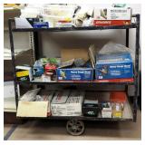 Heavy Duty Rolling Shop Cart, 39.25in x 38.75 x 24.5in